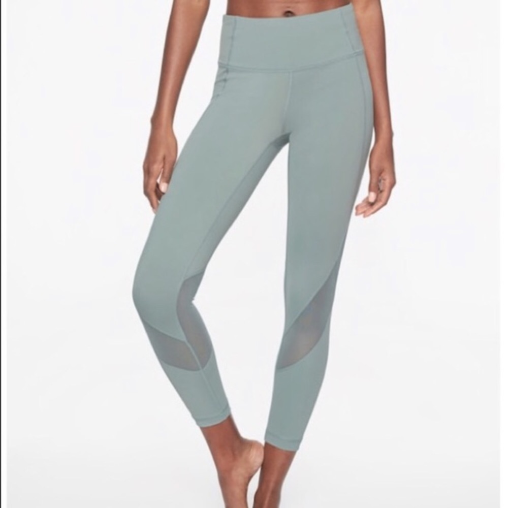 Athleta Eclipse 7/8 Legging with mesh detail